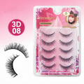 5pairs False Eyelashes beauty NATURAL BLACK LONG FALSE EYELASHES Mink Fluffy Mink Lashes