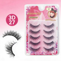 5pairs False Eyelashes beauty NATURAL BLACK LONG FALSE EYELASHES Mink Fluffy Mink Lashes（副本）
